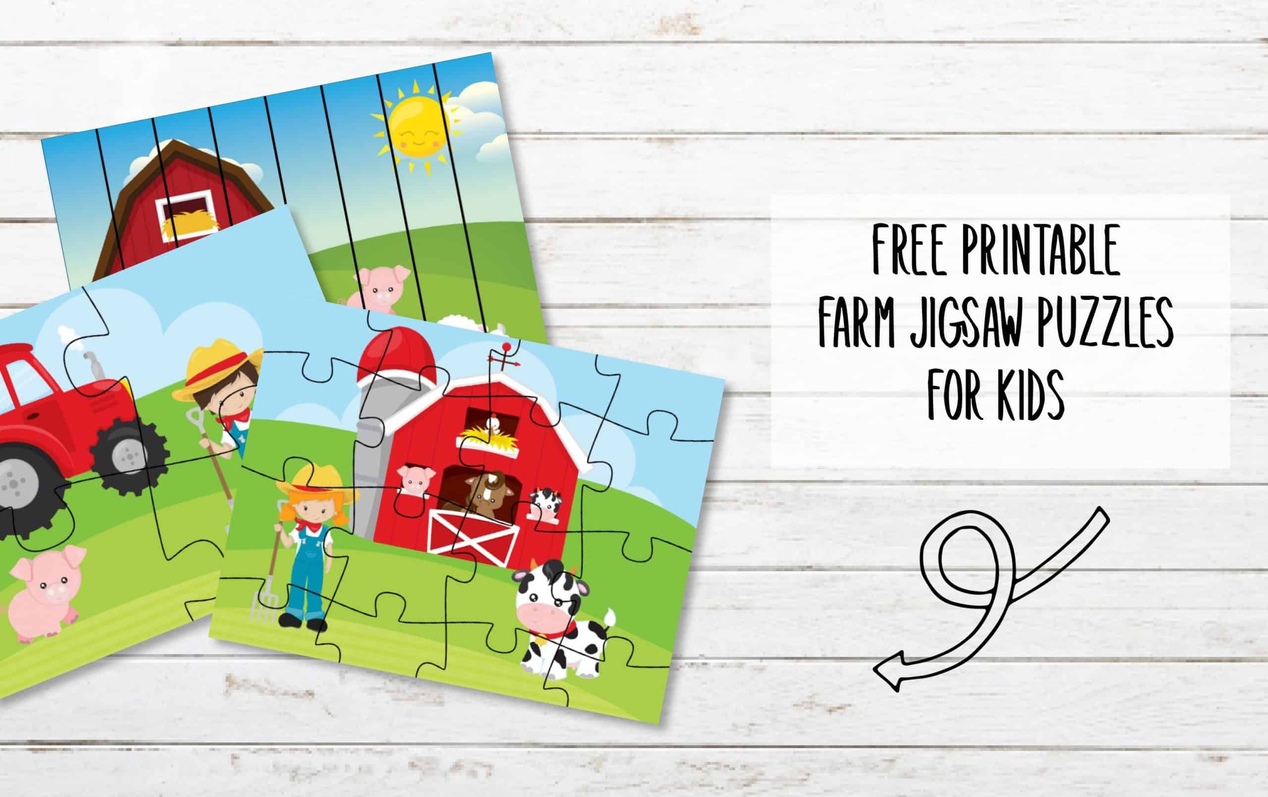 FREE Printable Farm Jigsaw Puzzles For Kids My Printable Home