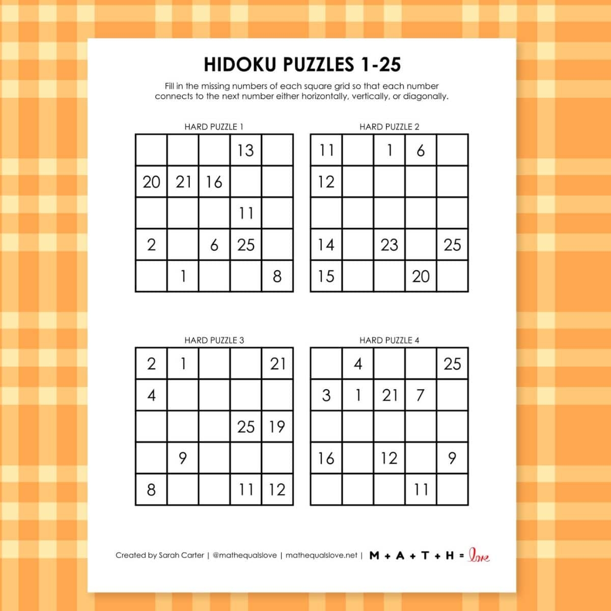 FREE Printable Fill In Puzzles PDF Download 