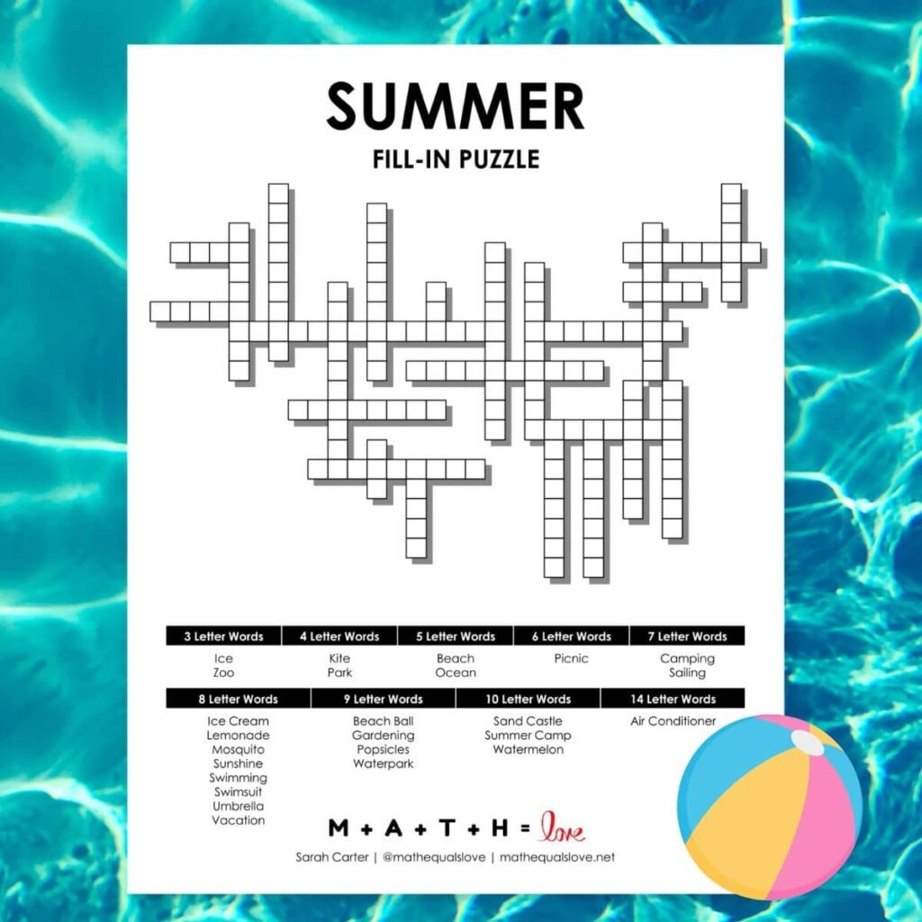 FREE Printable Fill In Puzzles PDF Download FREE Printable Fill In Puzzles PDF Download