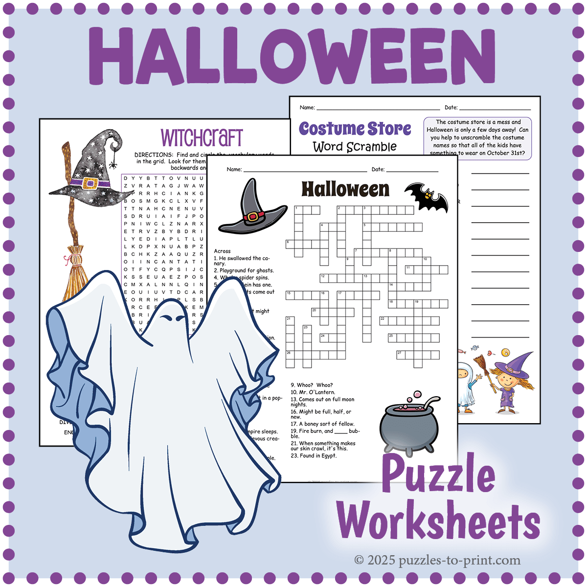Free Printable Halloween Puzzles