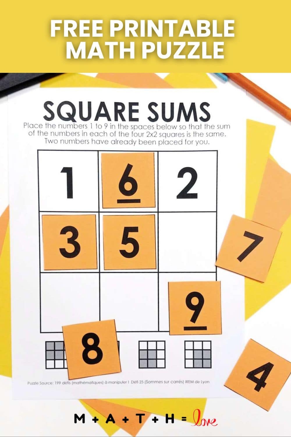 Free Printable Math Puzzles For The Classroom FREE PDFs 