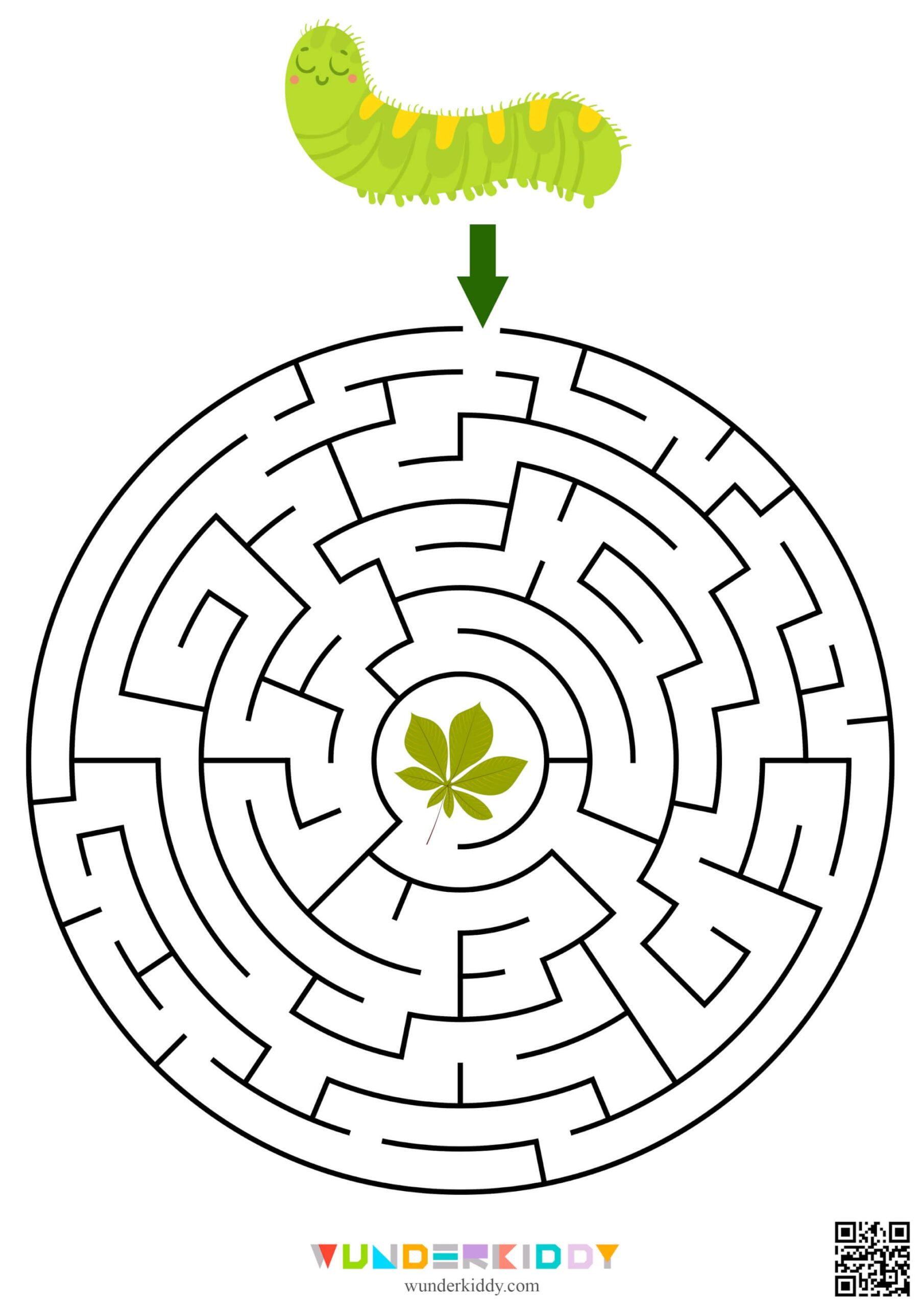 Free Printable Maze Game For Kindergarten Help To Find The Way