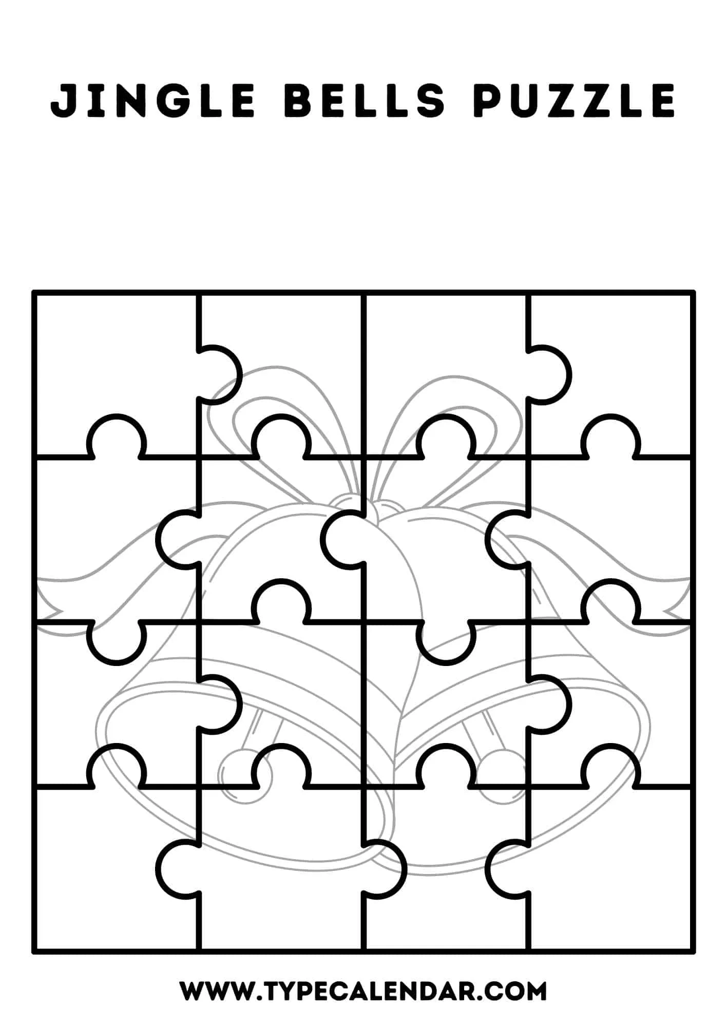 Free Printable Puzzle Piece Templates PDF 4 12 24 Piece
