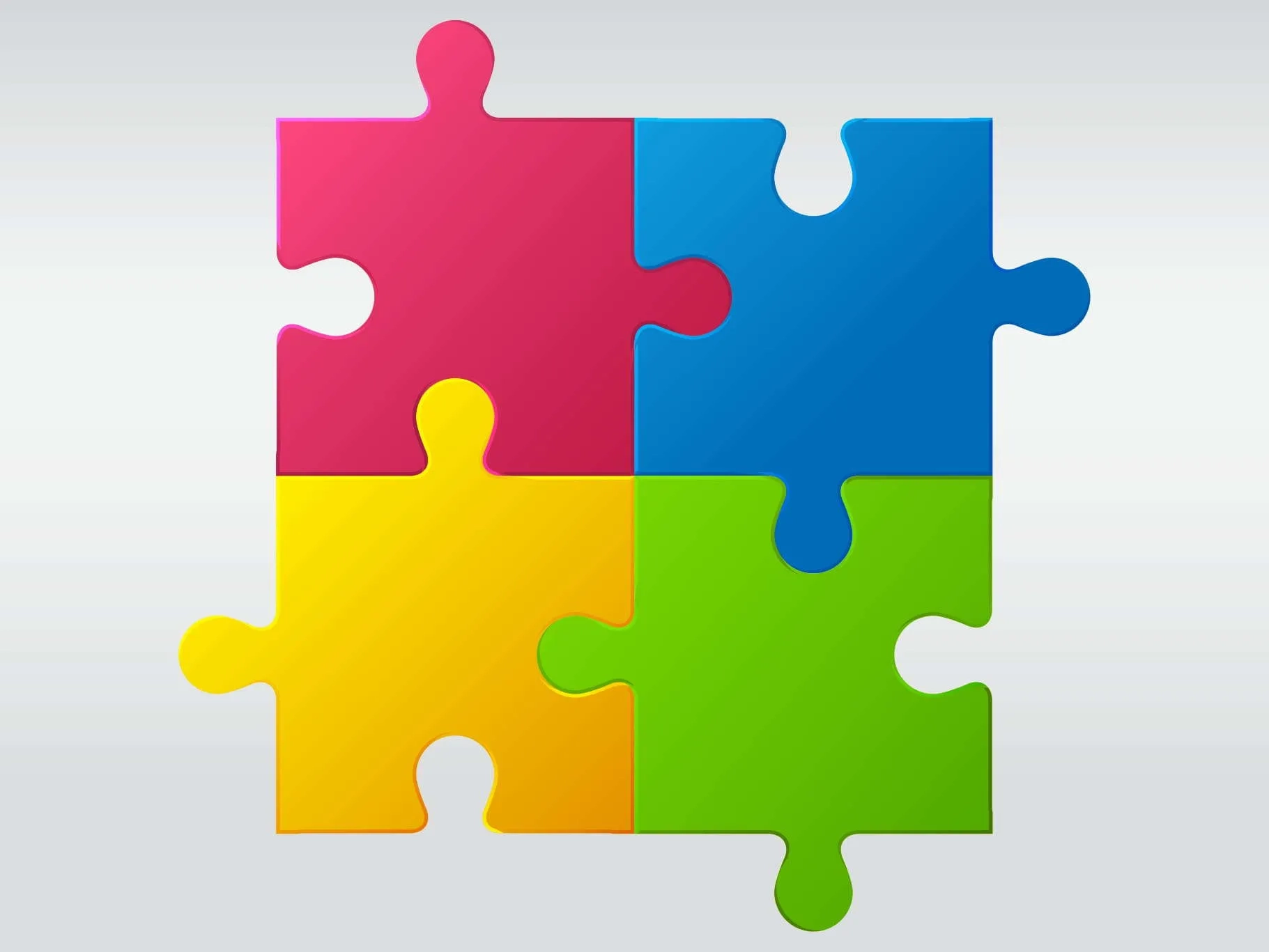 Free Printable Puzzle Piece Templates PDF 4 12 24 Piece