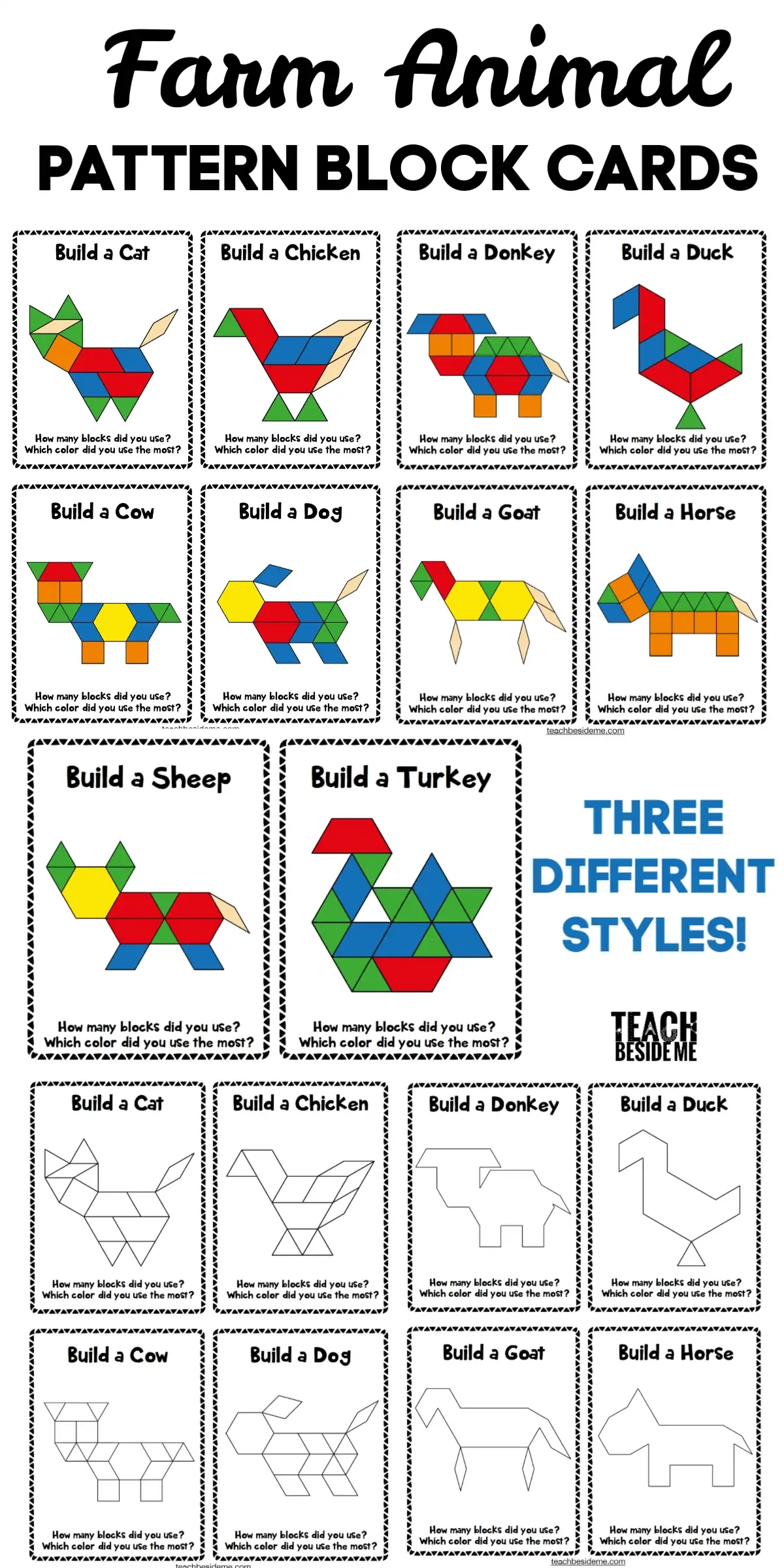 Free Printable Tangram Puzzles Challenges For Kids