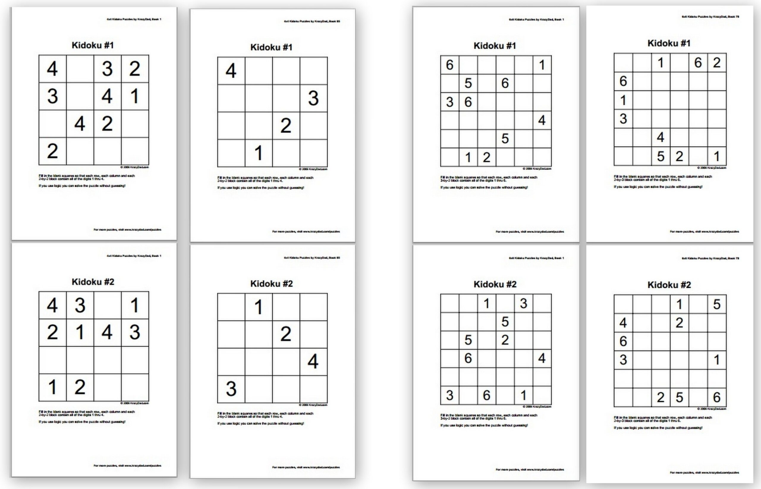 Free Sudoku Puzzles For Kids Homeschool Den Free Sudoku Puzzles For Kids Homeschool Den