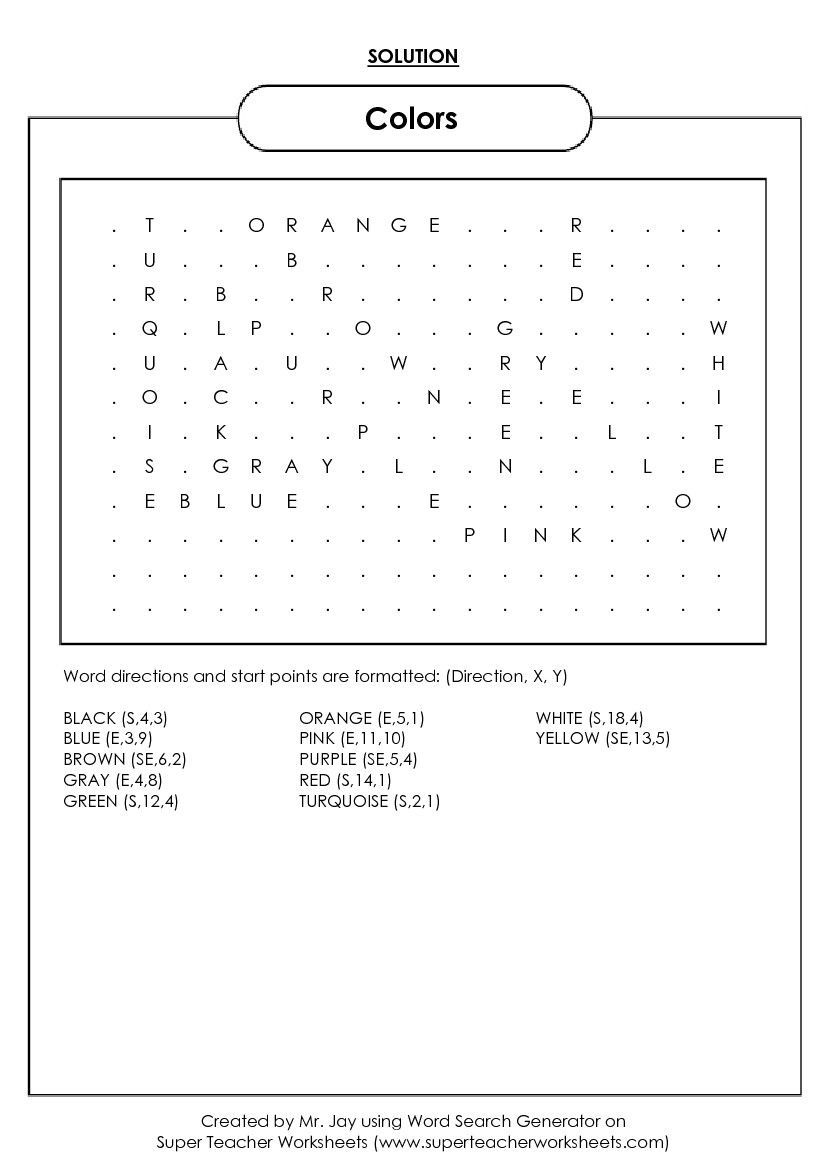 Free Word Search Puzzle Generator Custom Word Search Maker