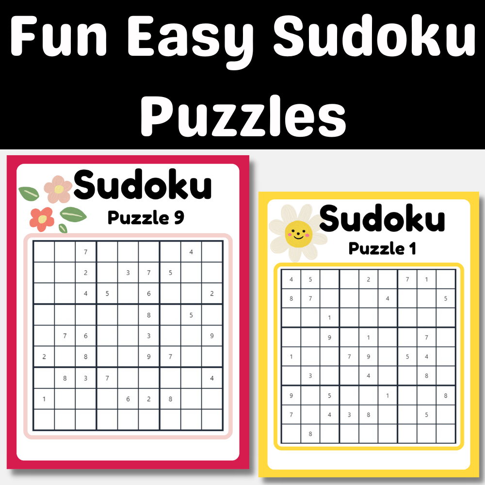 Fun Easy 10 Sudoku Puzzles With Answers Made By Teachers