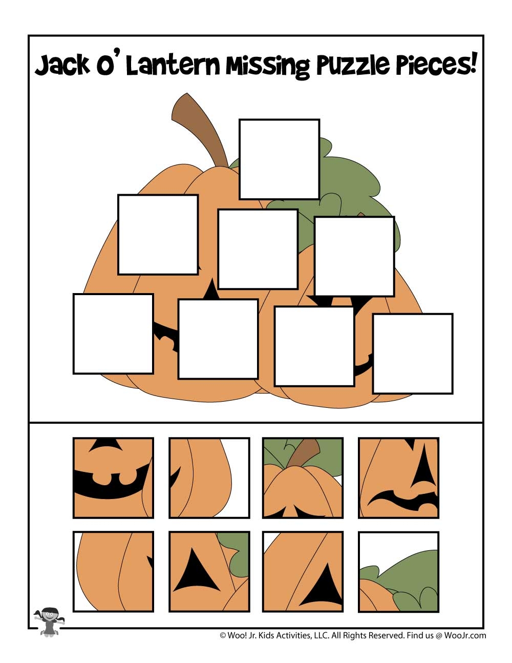 Halloween Missing Puzzle Pieces Games Woo Jr Kids Activities Children s Publishing