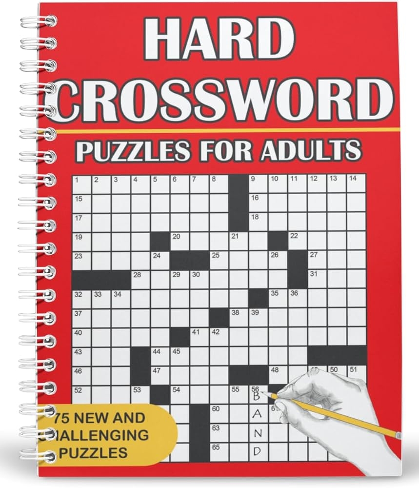 Hard Crossword Puzzles For Adults J R Grady 9781647904050 Amazon Books