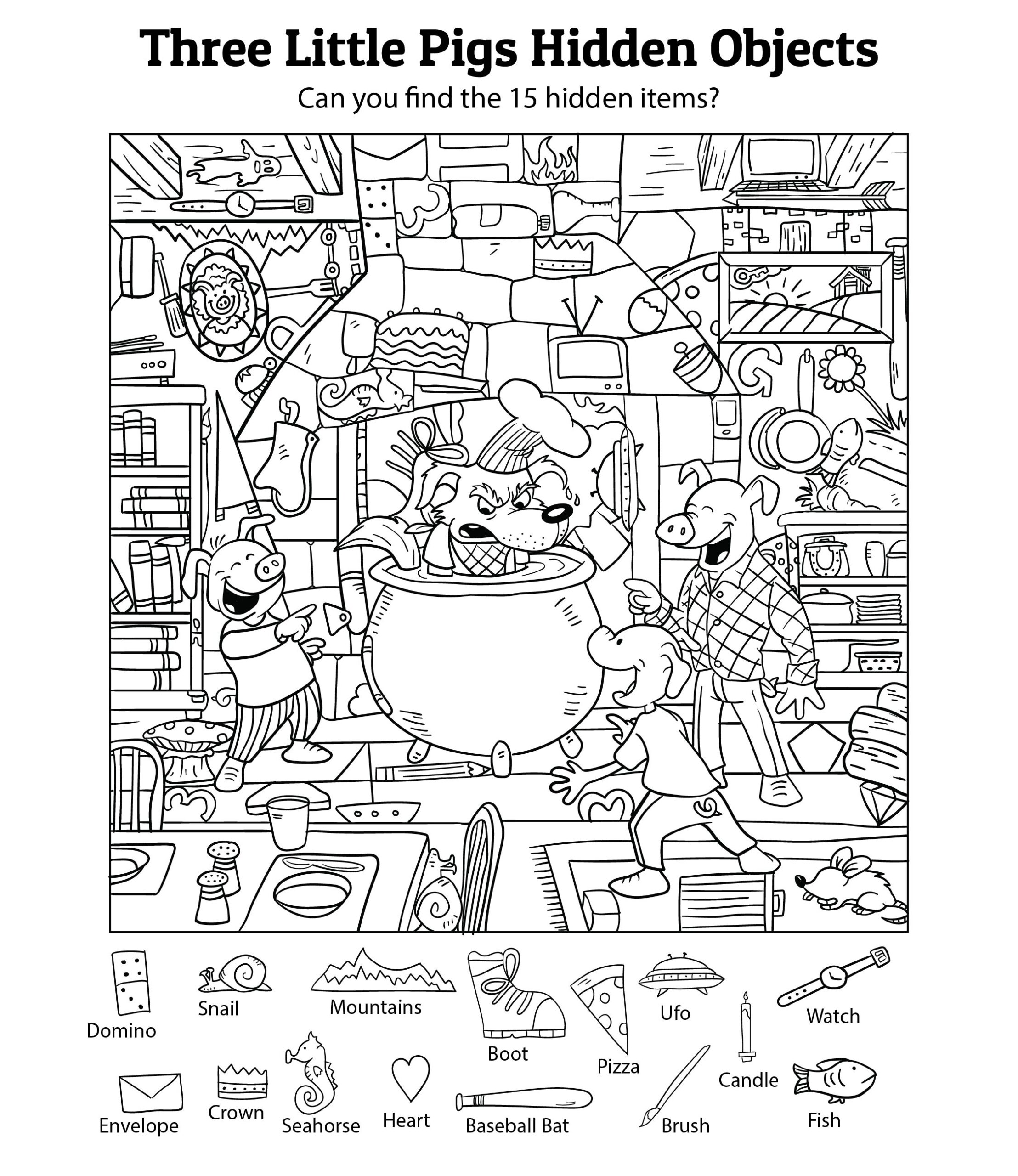 Hidden Object 20 Free PDF Printables Printablee