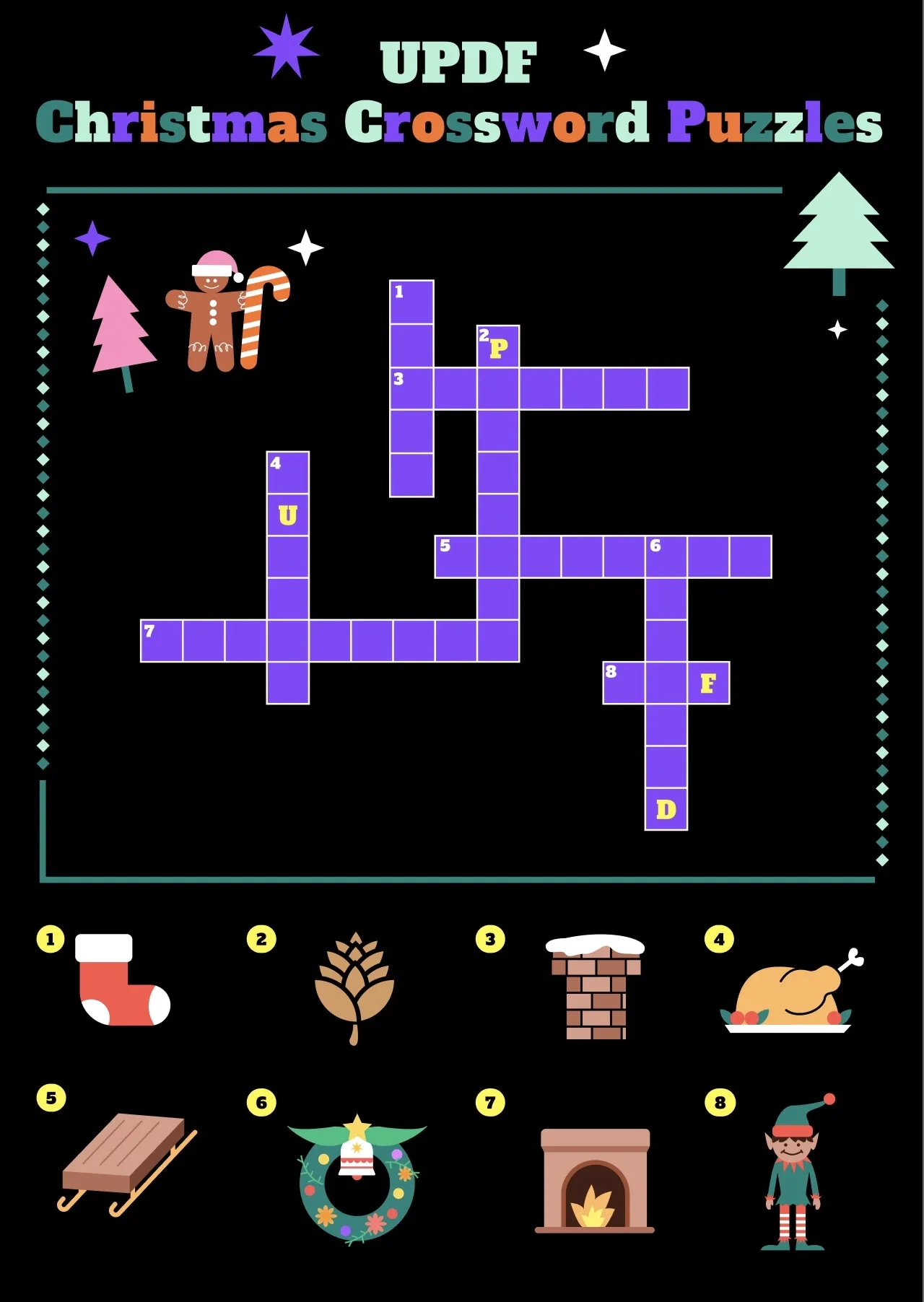 Holiday Cheer 2026 Christmas Crossword Puzzles UPDF