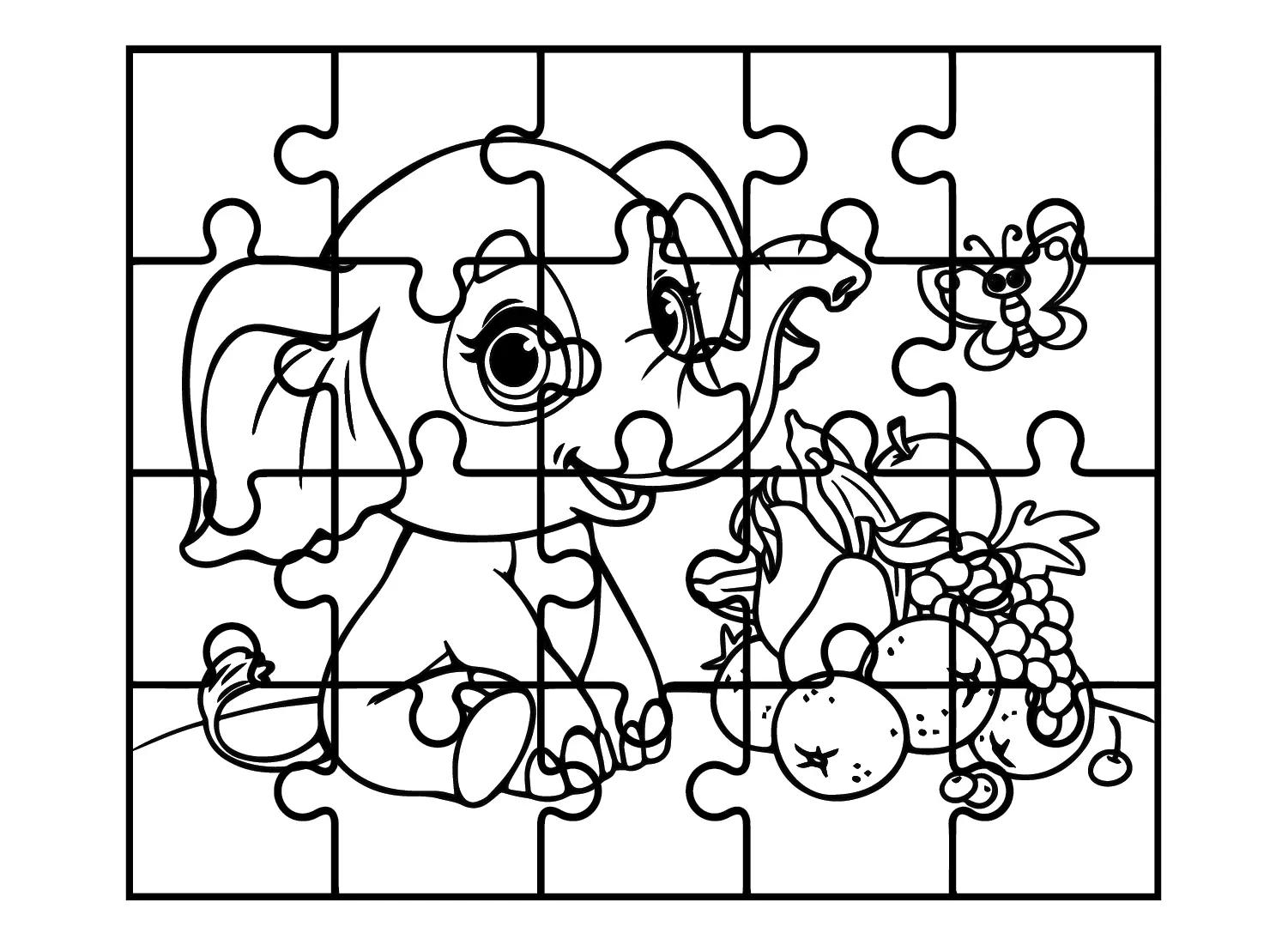 Jigsaw Puzzle Coloring Pages To Print Free Printable Coloring Pages