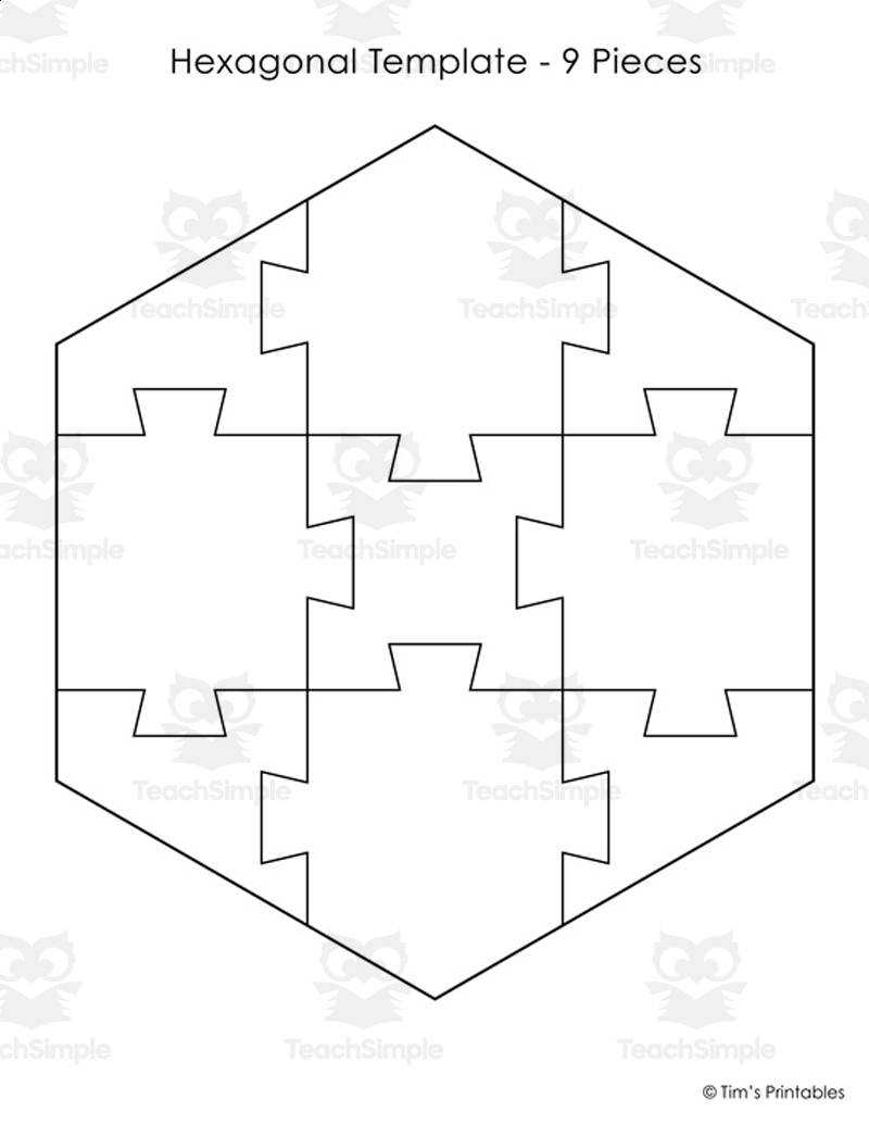 Jigsaw Puzzle Templates By Teach Simple