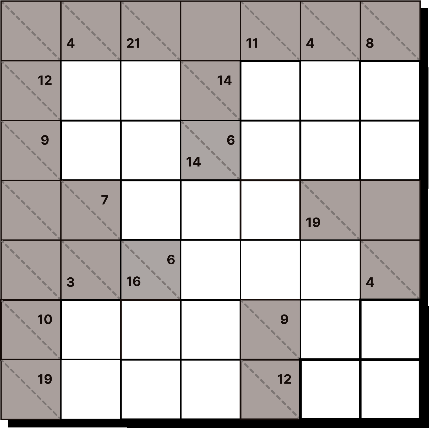 Kakuro 8x8 Easy Online Kakuro Logic Puzzle