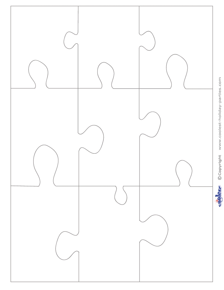 Large Blank Printable Puzzle Pieces Worksheets Library