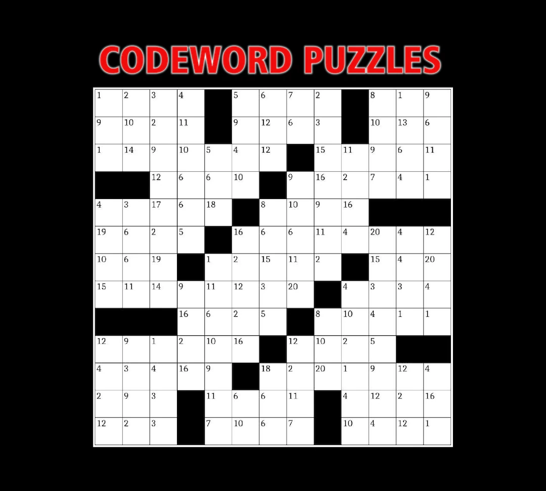 Large Print Codeword Puzzles For Adults Seniors digital Download Etsy Large Print Codeword Puzzles For Adults Seniors digital Download Etsy