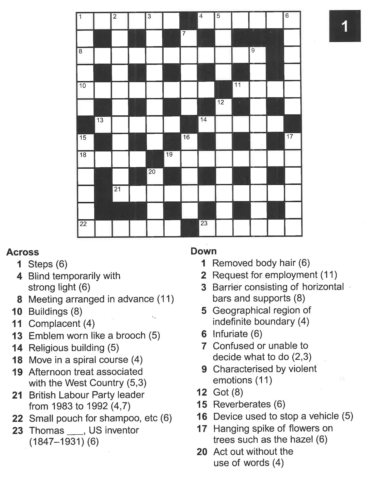 Large Print Crosswords Easy To Read Puzzles BookXcess