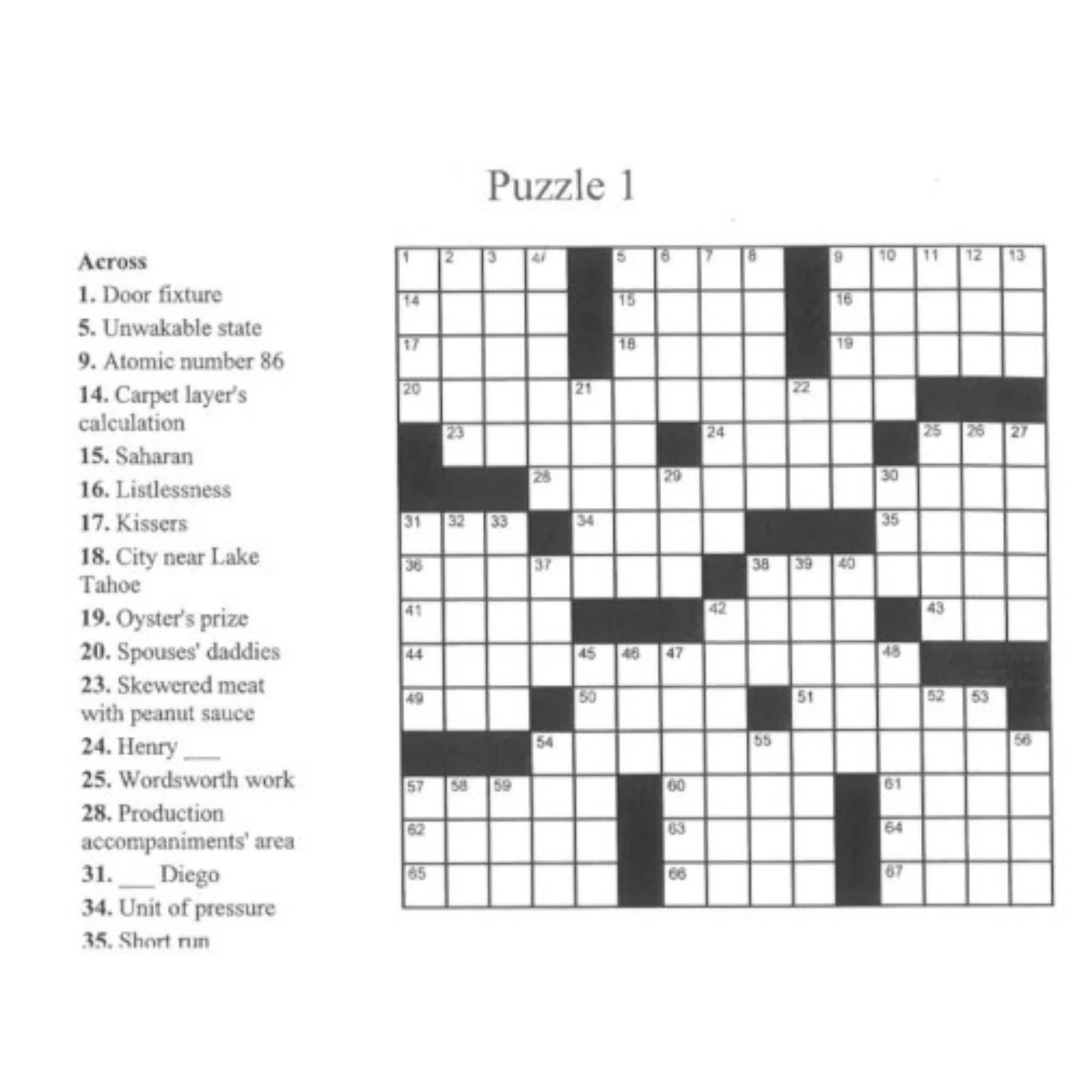 Large Print Crosswords Special Relaxing Puzzles Made Easy To Read 99Everything