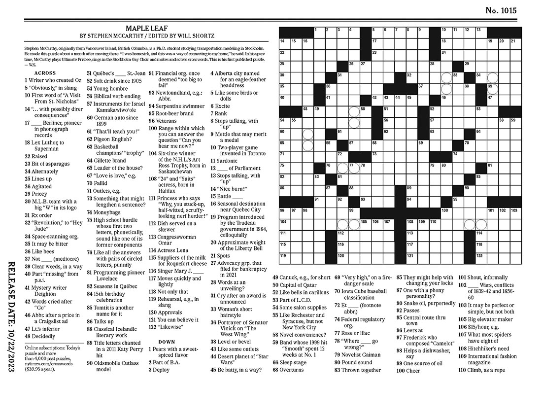 Lex Luthor To Superman Clue In New York Times Crossword Puzzle Superman Homepage