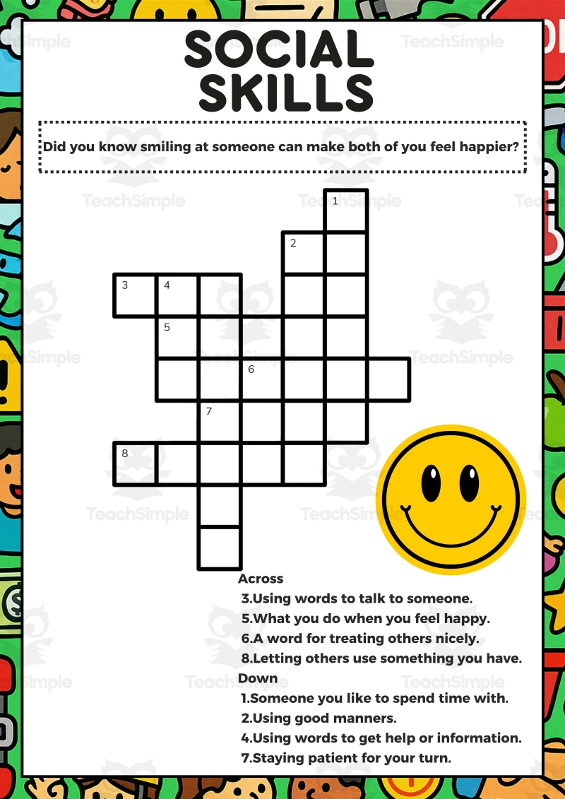 Life Skills Crosswords PDF By Teach Simple