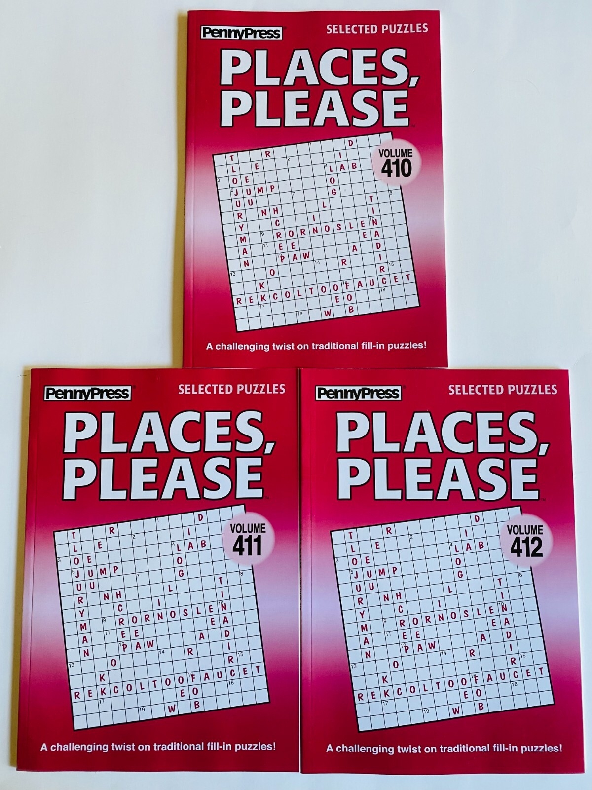 Lot Of 3 PLACES PLEASE Penny Press Selected Variety Puzzles Dell 410 412 Fill In EBay