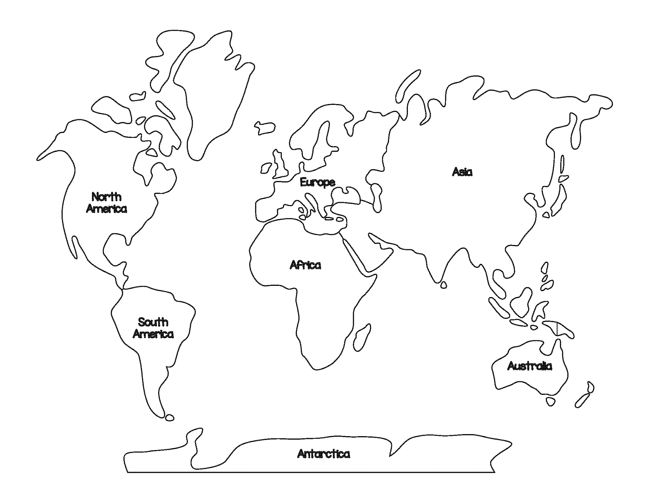 Montessori World Map And Continents Gift Of Curiosity