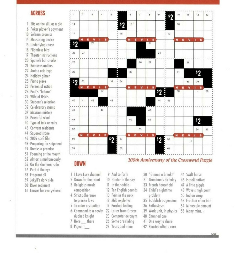 Nevis 2013 Crossword Puzzle 100th Anniversary Sheet Of 9 Stamps MNH EBay Nevis 2013 Crossword Puzzle 100th Anniversary Sheet Of 9 Stamps MNH EBay