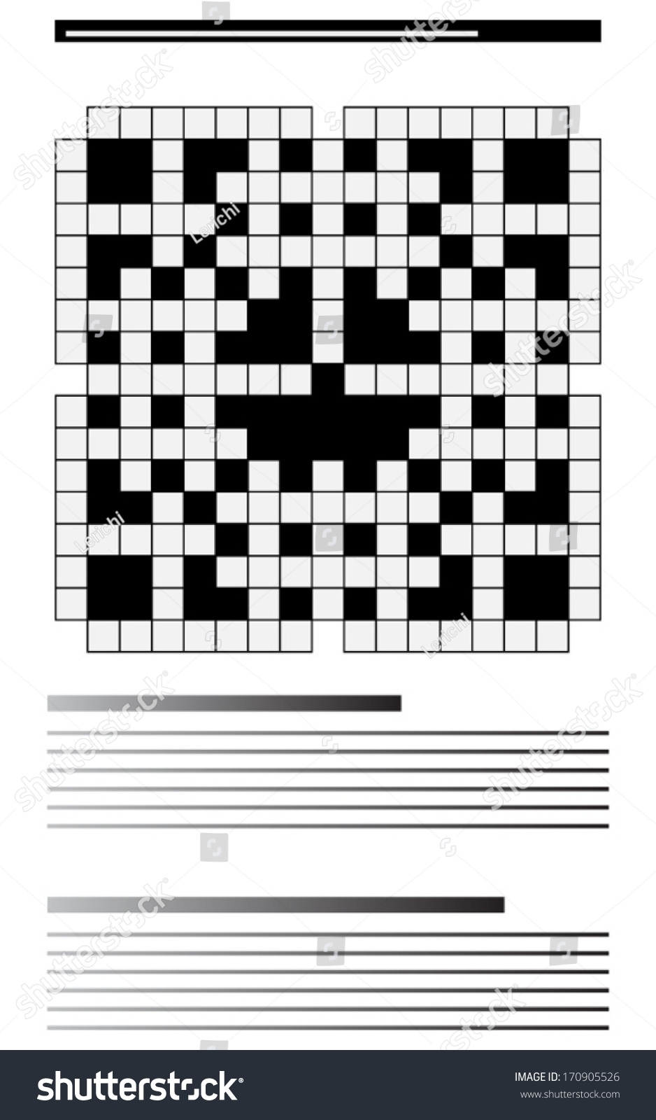 Newspaper Crossword Stock Vector Royalty Free 170905526 Shutterstock