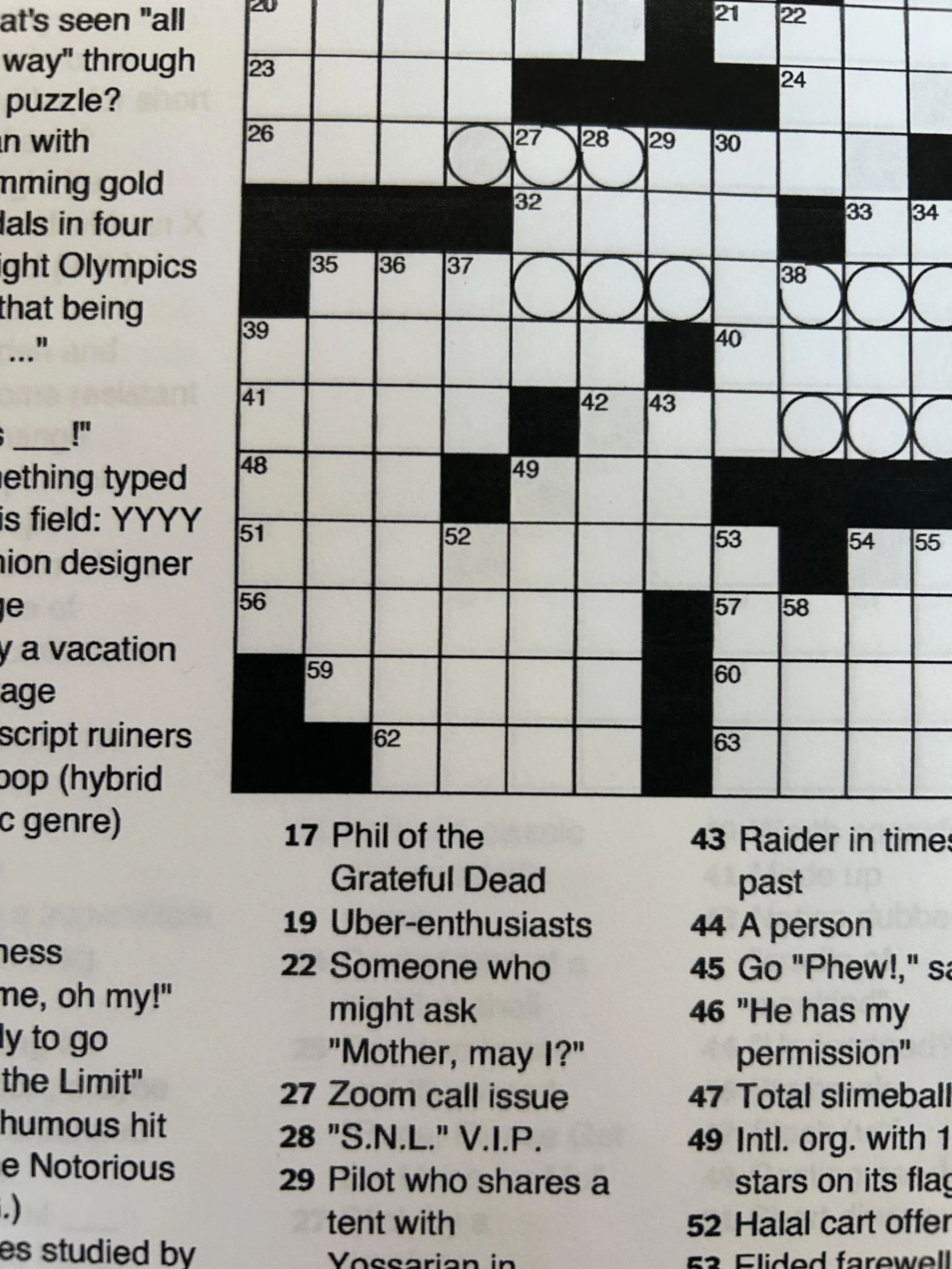 NYT Crossword R gratefuldead