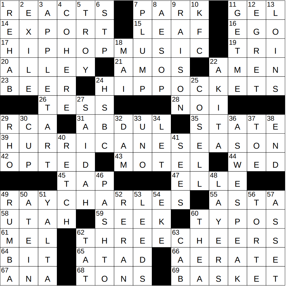 NYXCrossword Answers To The New York Times Crossword