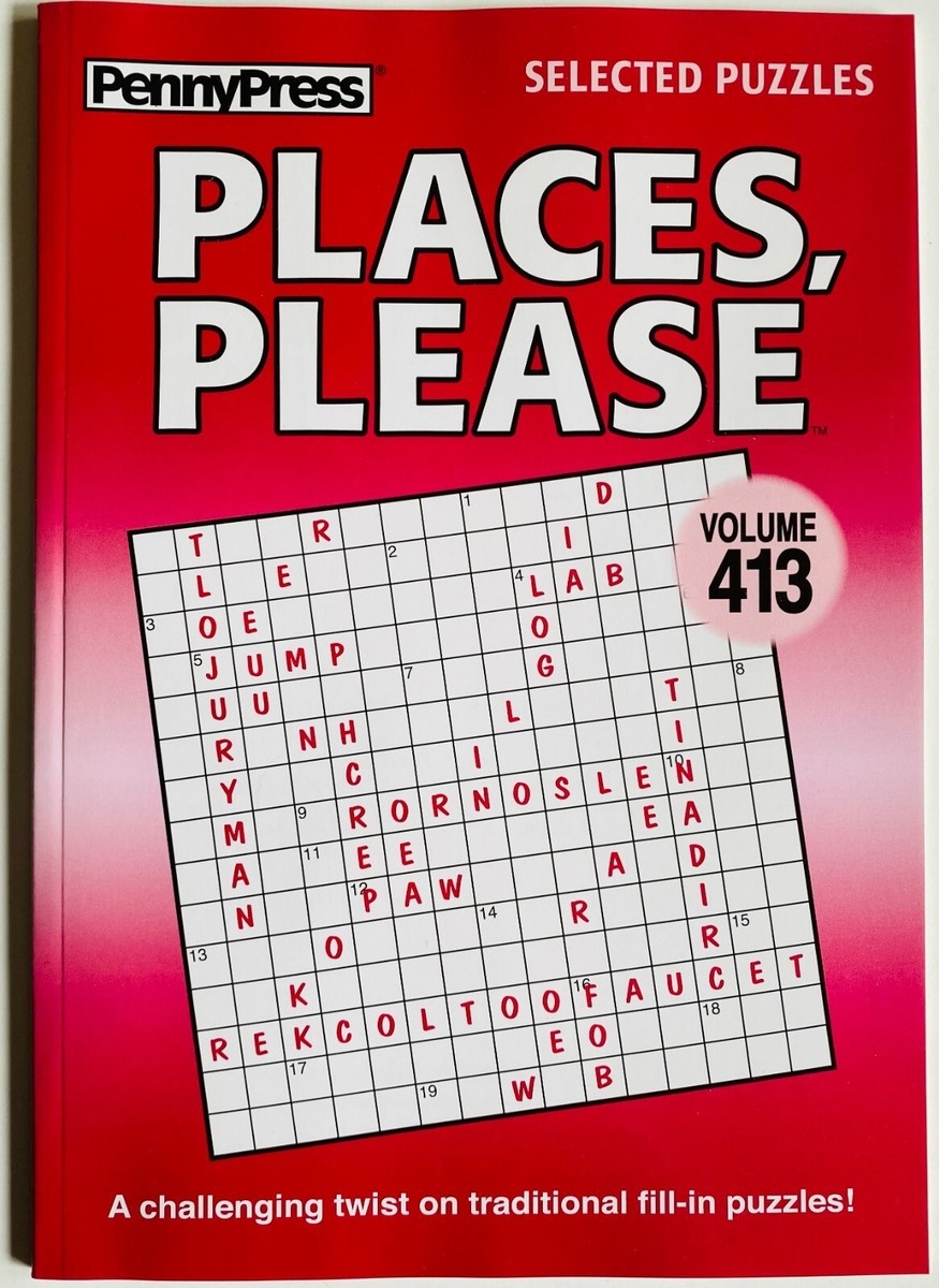 PLACES PLEASE Fill In Ins Volume 413 Penny Press Selected Variety Puzzles Dell EBay