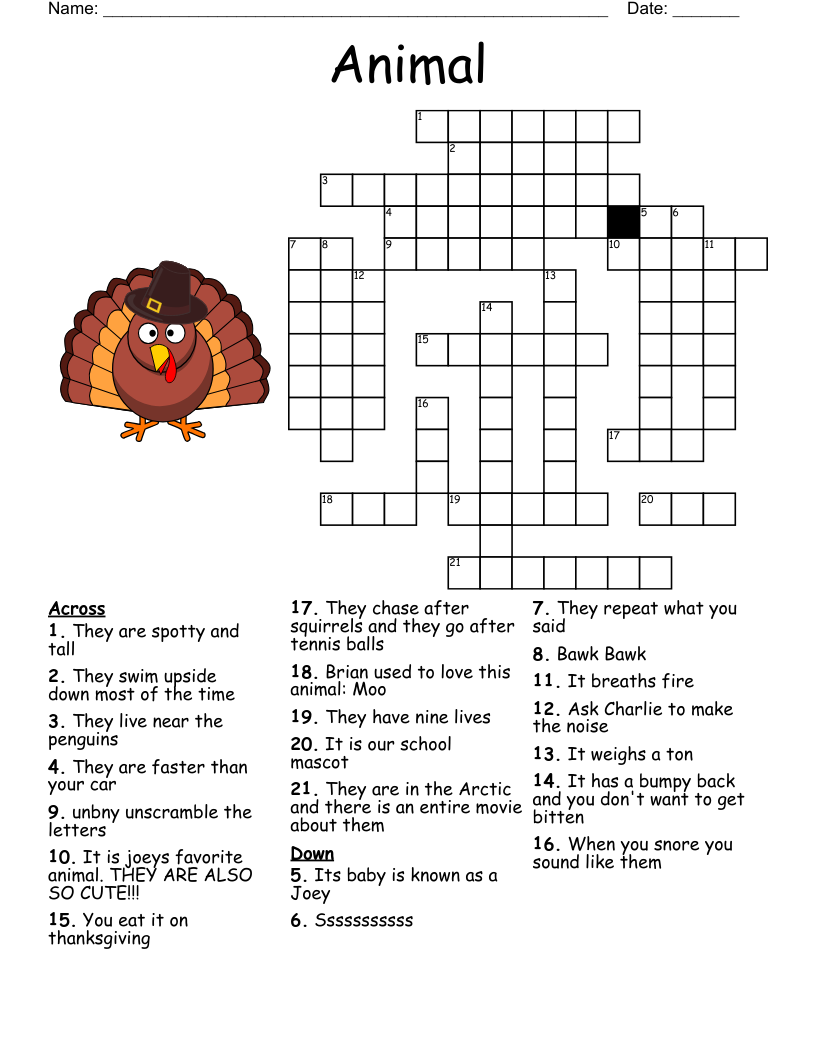 Polar Bears Crossword WordMint