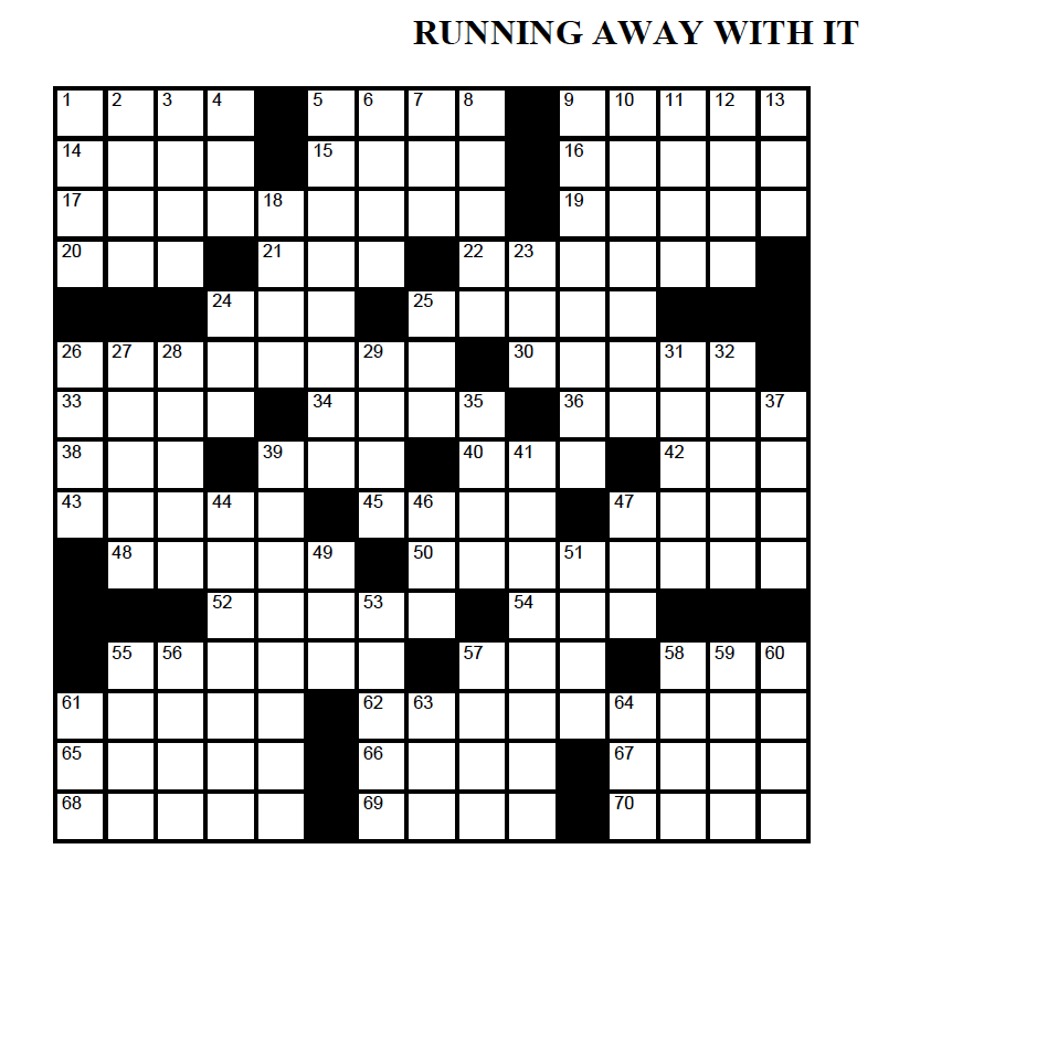 PPTC Sunday Crossword Running History Prospect Park Track Club