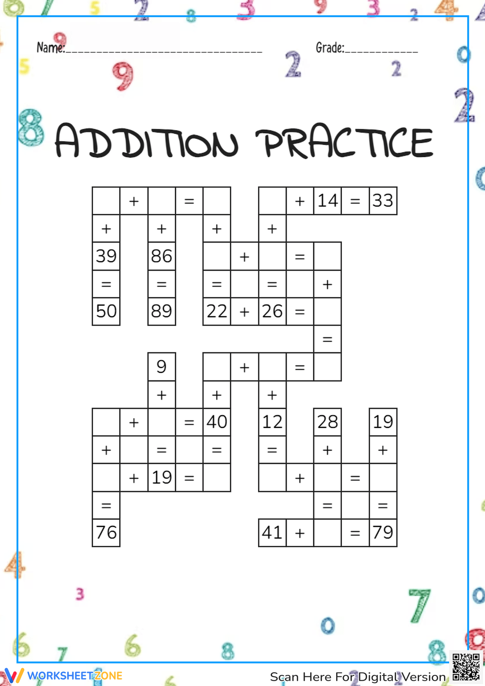 Printable 2nd Grade Crossword Worksheets