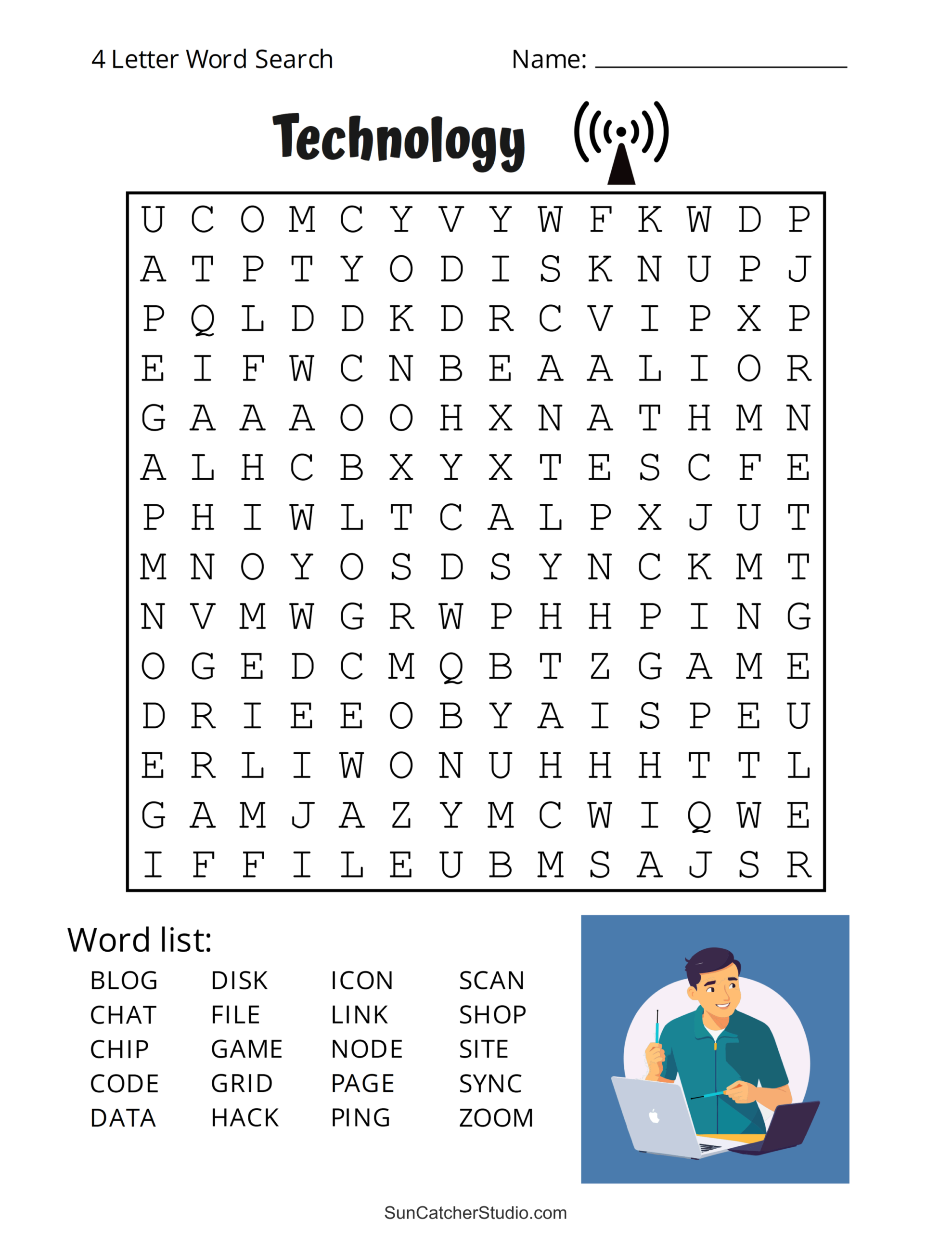 Printable 4 Letter Word Search Puzzles Word Find Free Printables Lettering SVG Files Tools Apps
