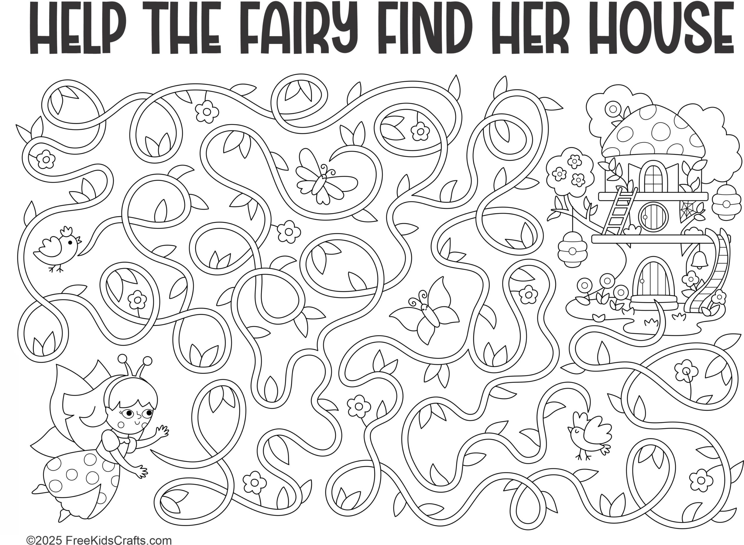 Printable Fairy Puzzles