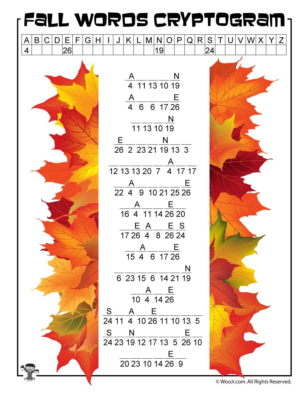 Printable Fall Word Puzzles For Kids Woo Jr Kids Activities Children s Publishing