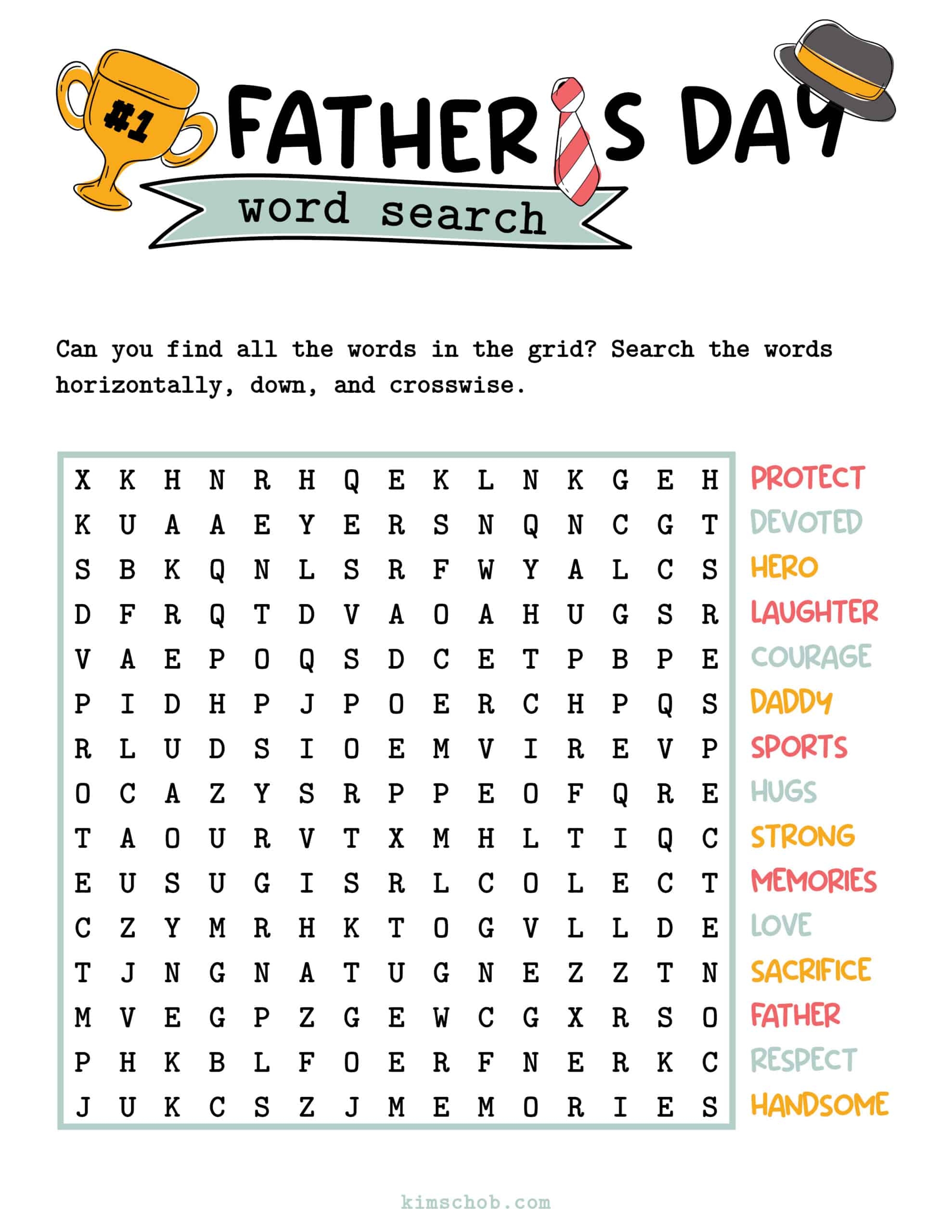 Printable Father s Day Games Kim Schob