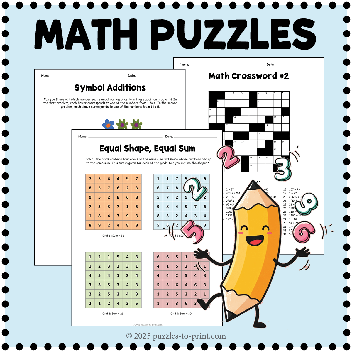 Printable Math Puzzles