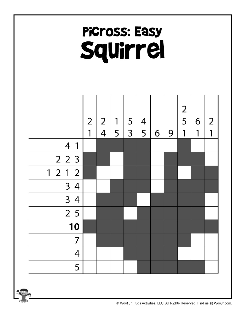 Printable Picross Grid Puzzles Woo Jr Kids Activities Children s Publishing
