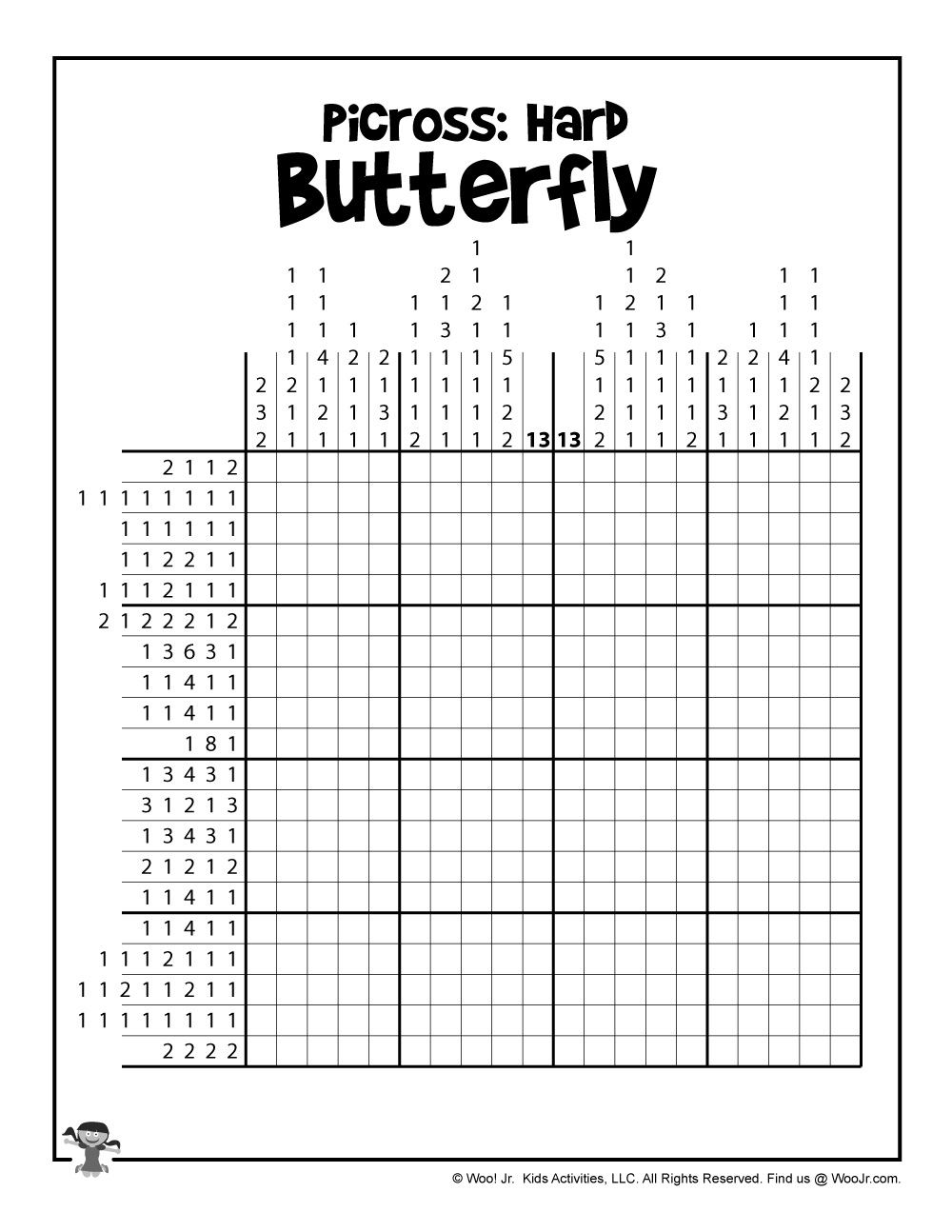 Printable Picross Grid Puzzles Woo Jr Kids Activities Children s Publishing