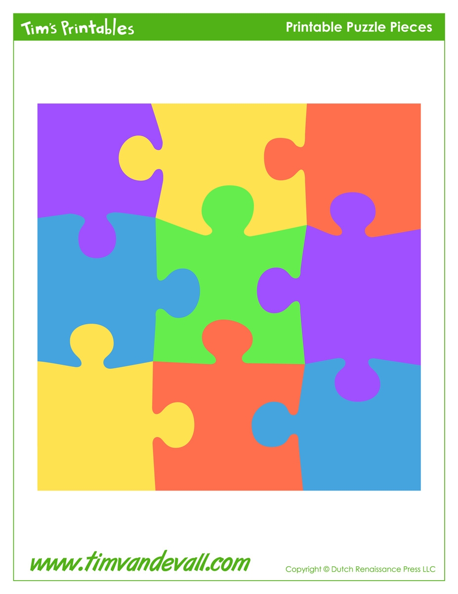 Printable Puzzle Piece Stickers Tim s Printables Printable Puzzle Piece Stickers Tim s Printables