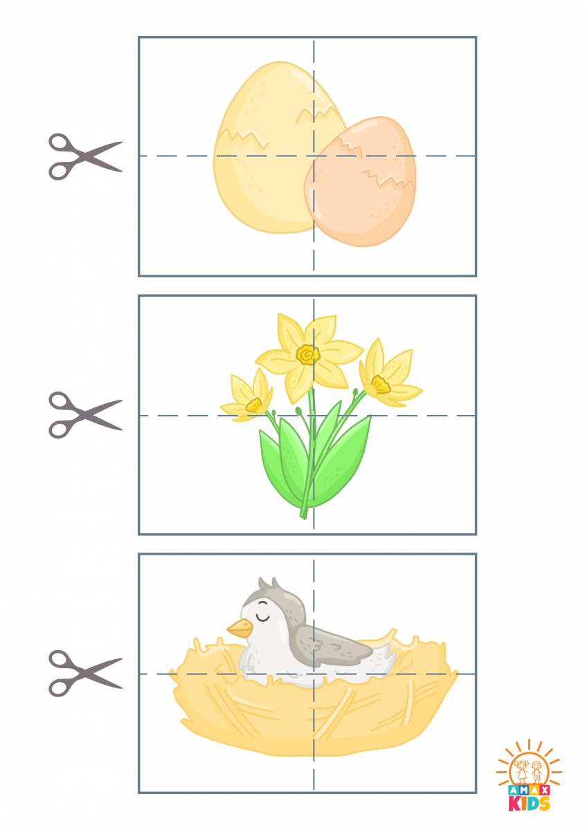 Printable Spring Puzzles For Kids Amax Kids