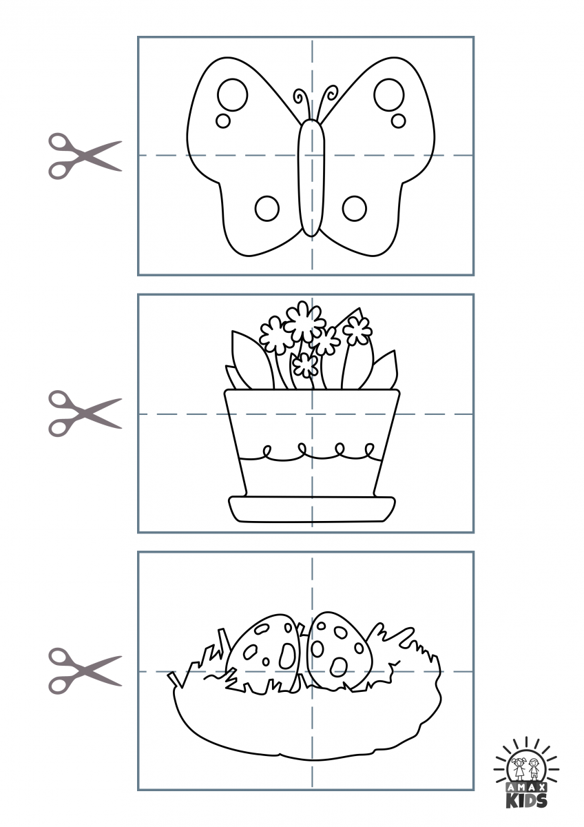 Printable Spring Puzzles For Kids Amax Kids