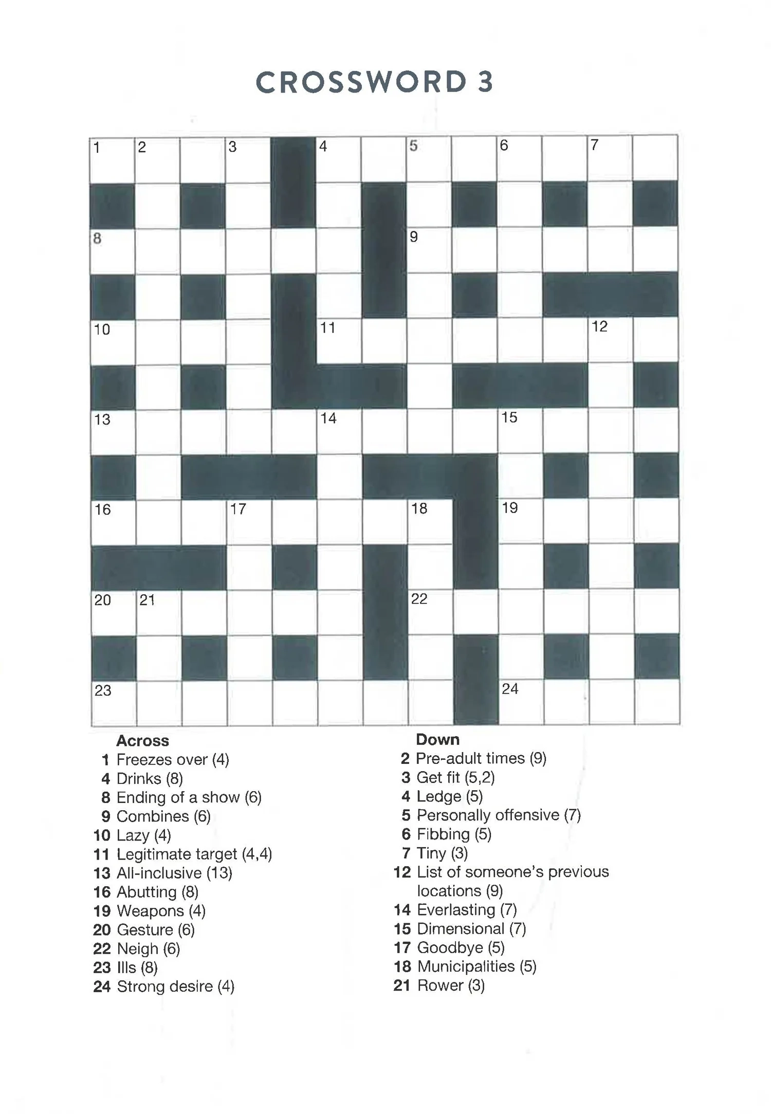 Puzzle Masters Crosswords Test Your Word Power BookXcess