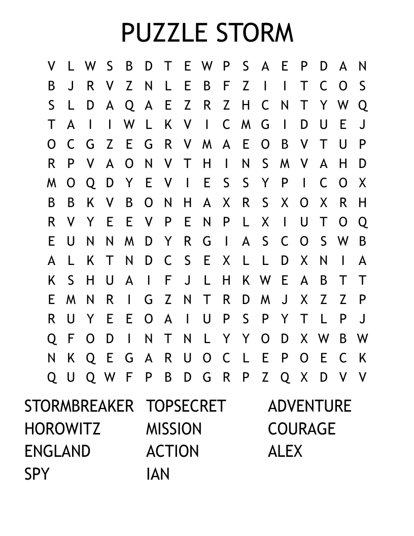 PUZZLE STORM Word Search WordMint