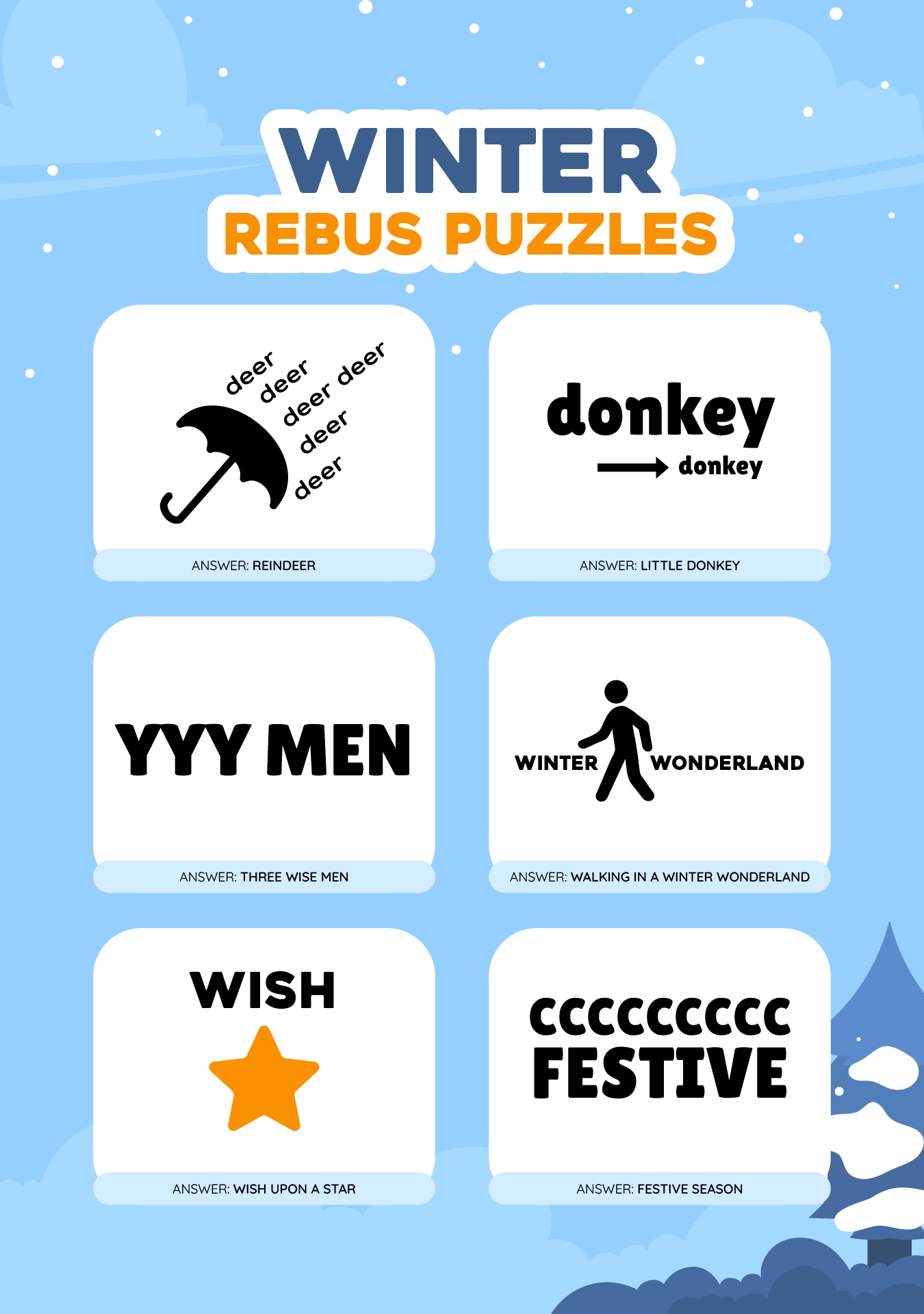 Rebus Puzzles With Answers 20 Free PDF Printables Printablee