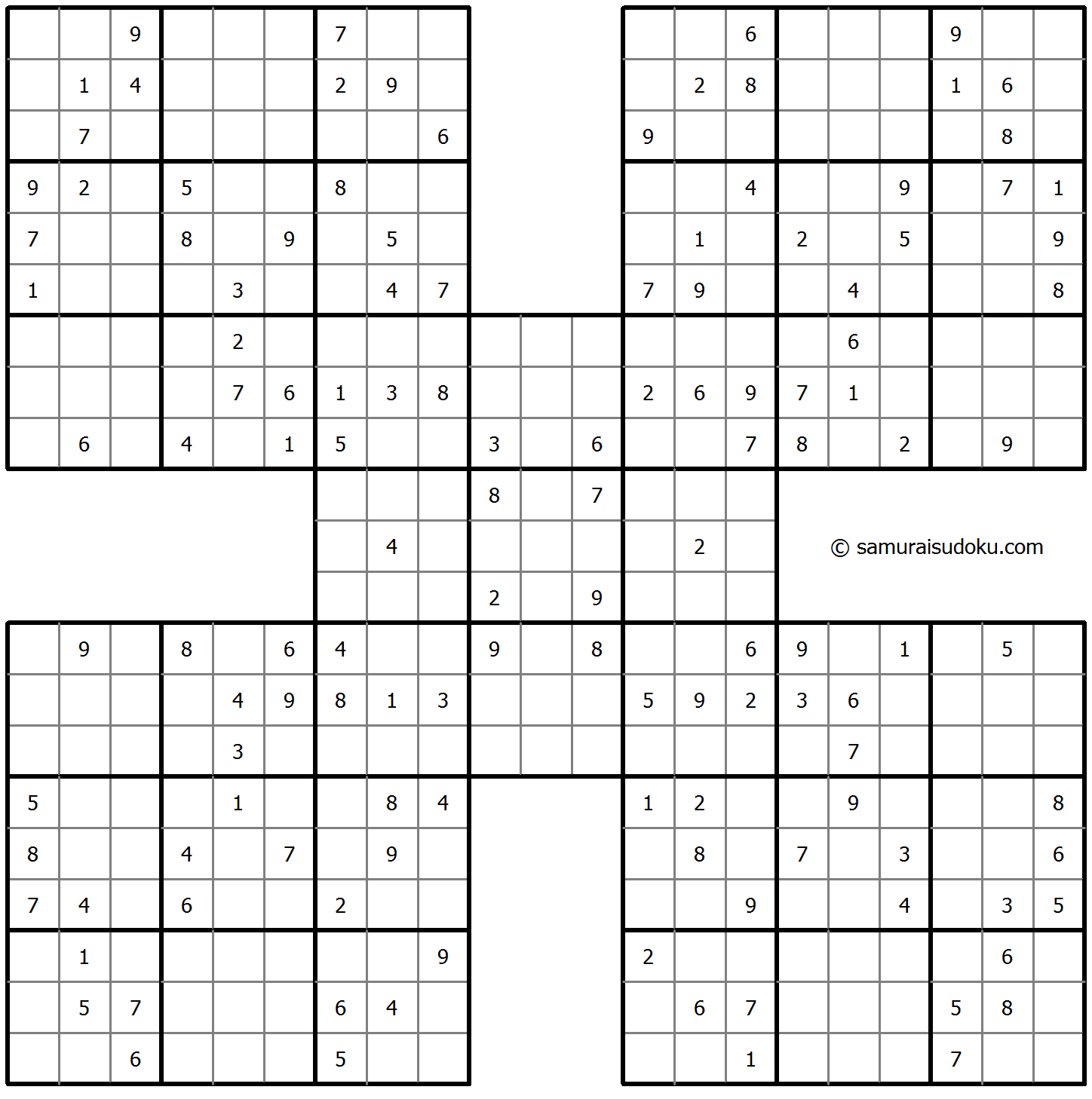 Samurai Sudoku Samurai Sudoku
