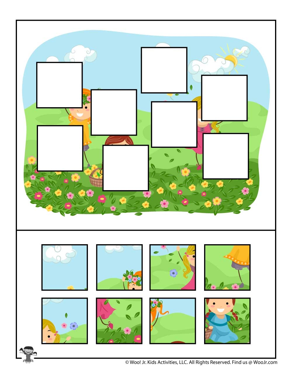 Spring Cut And Paste Worksheets Woo Jr Kids Activities Children s Publishing